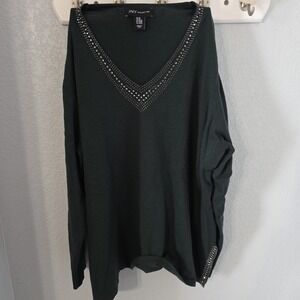 Jones NY Women's Pullover Sweater Emerald Green Size‎ 2XL